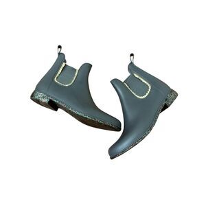 Jack Rogers Sallie Chelsea Waterproof Rain Waterproof Bootie Gray Size 9